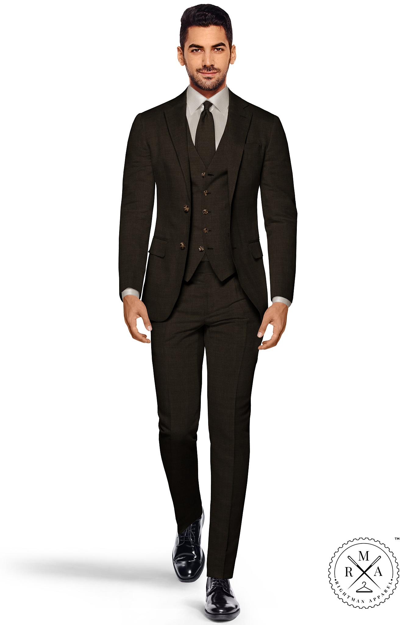 Russet Brown Three Piece Suit SU204