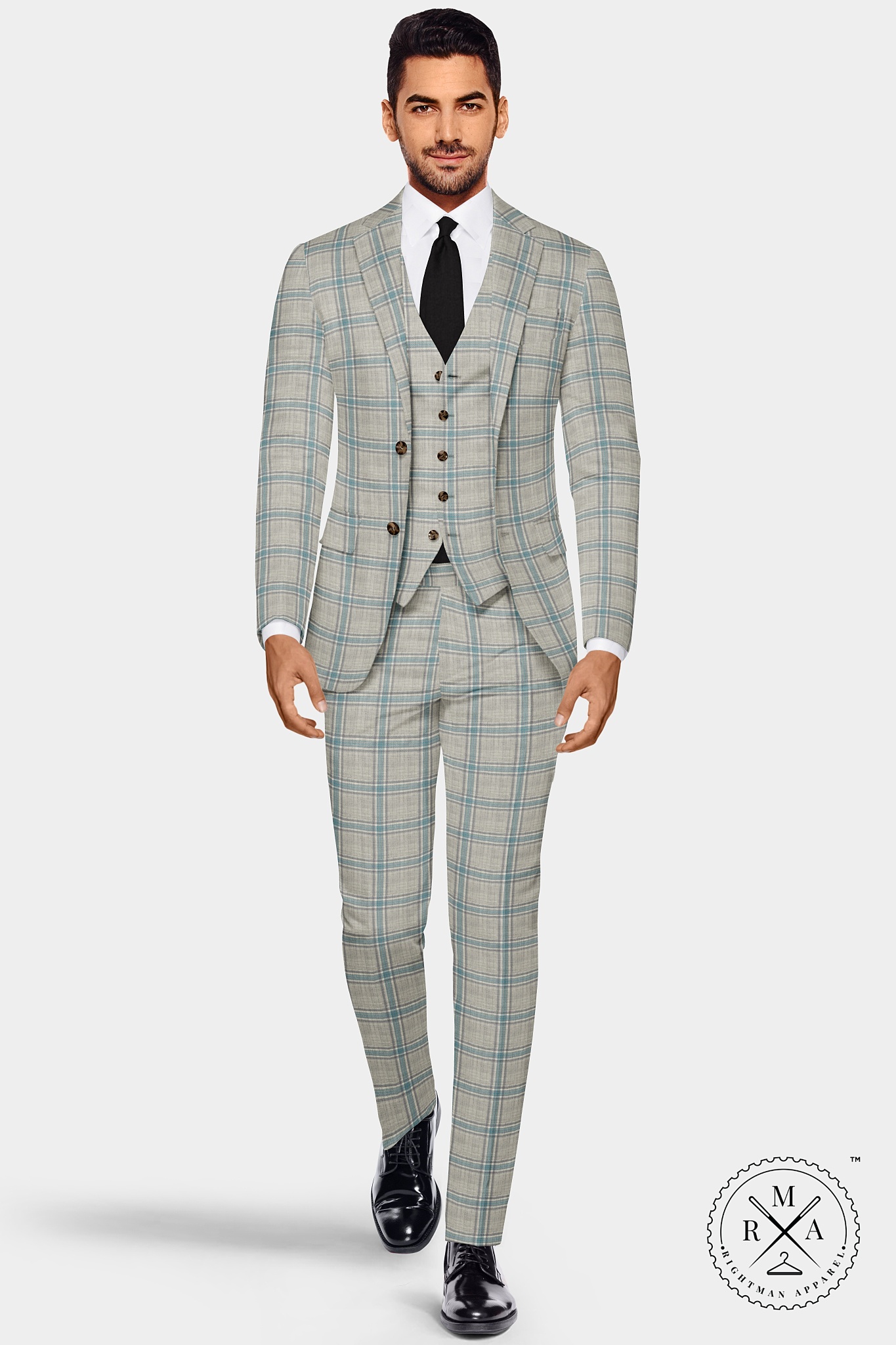 Mountain Mist Colour Three Piece Suit SU340