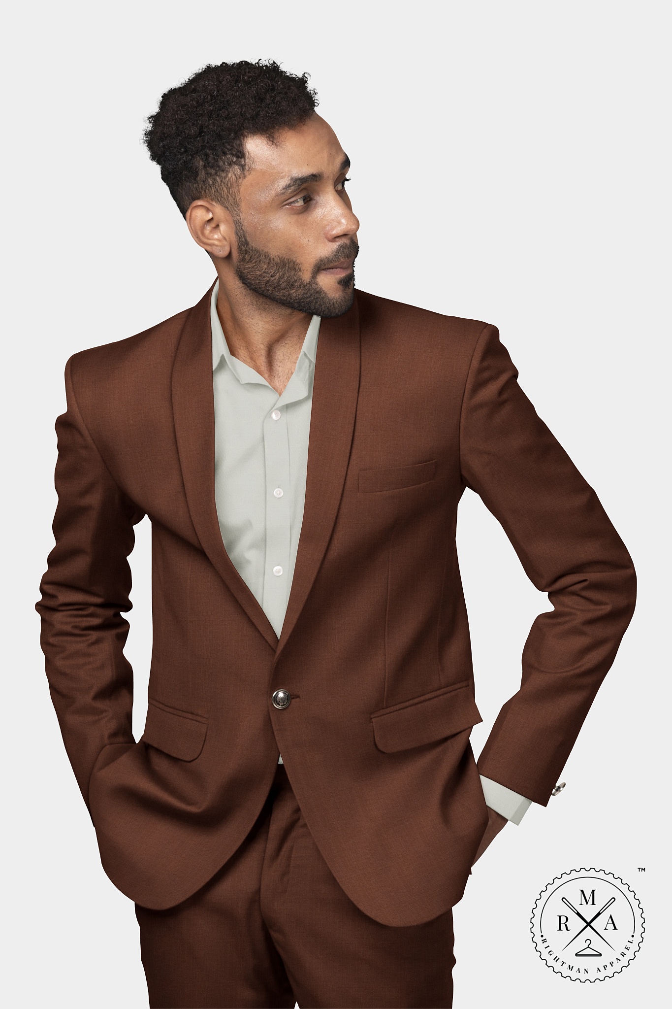 Rich Dark Brown Two Piece Suit SU197