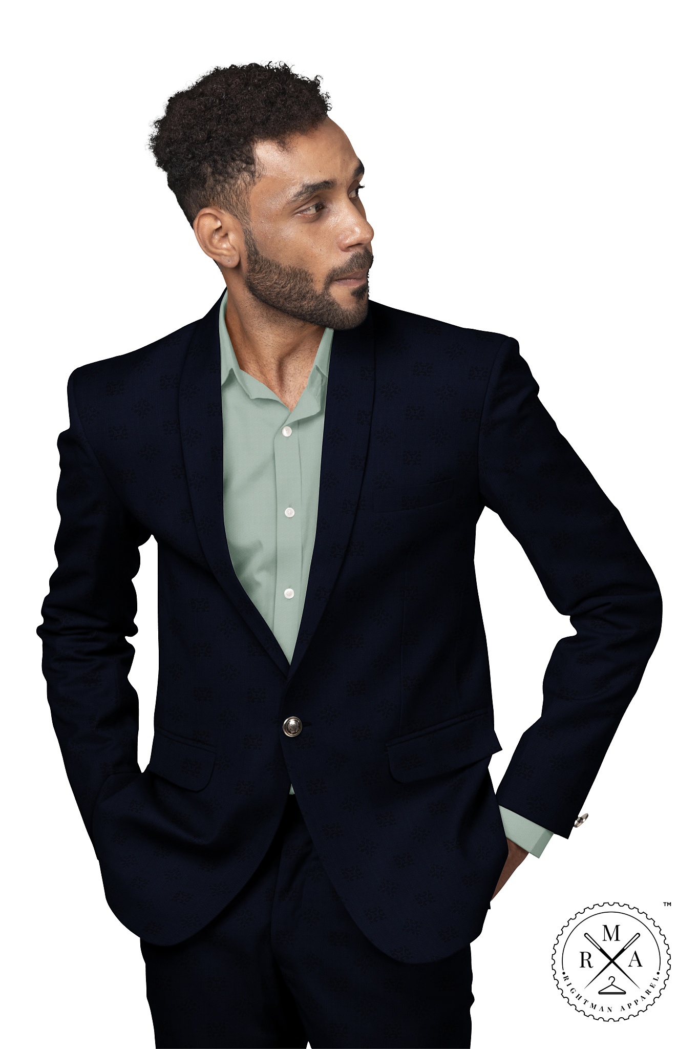 Midnight Blue Two Piece Suit SU206