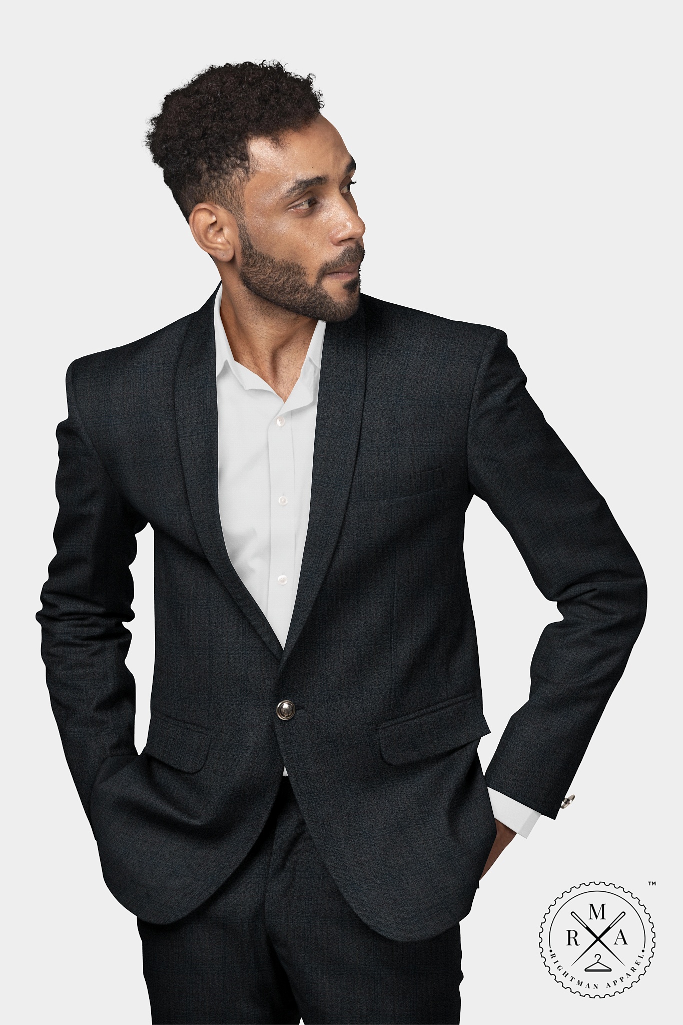 Grey Checks Two Piece Suit SU265