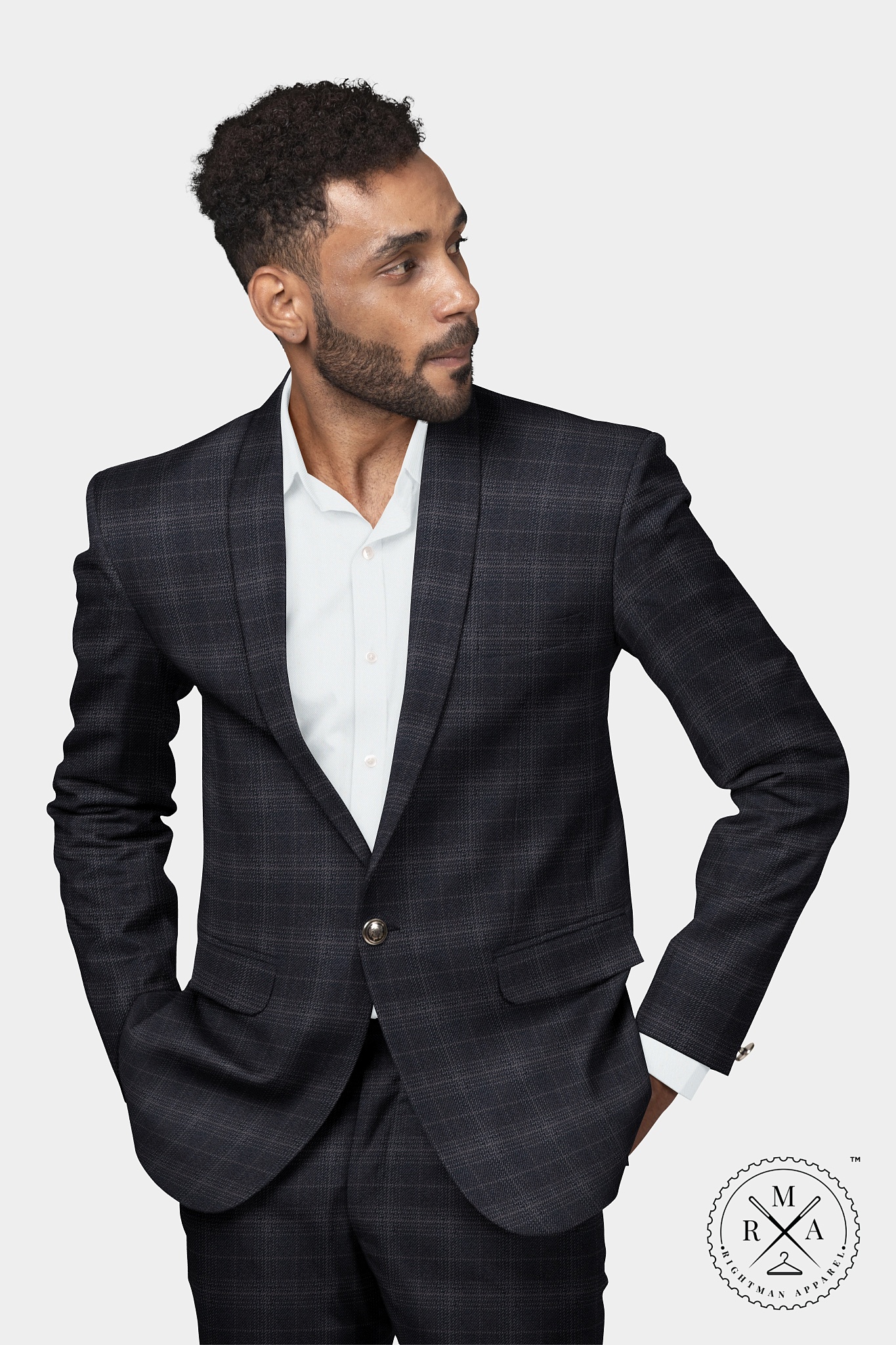 Blue Hued Two Piece Suit SU269