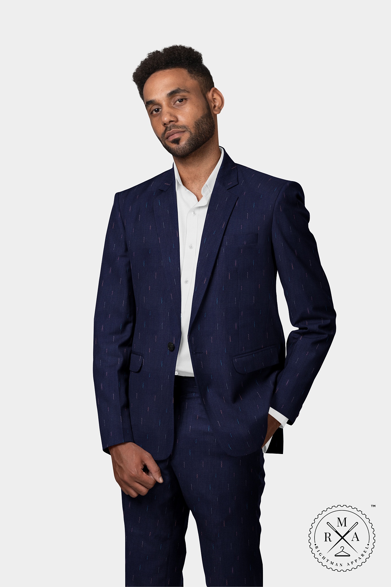 Blue Line Two Piece Suit SU305