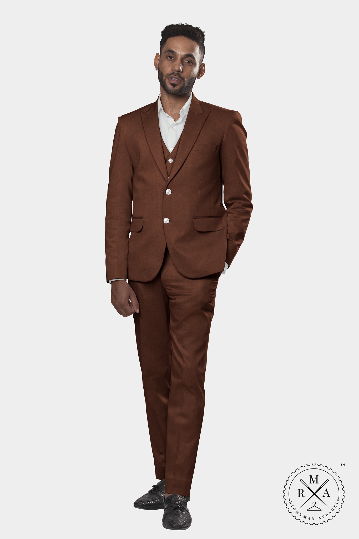 Beams F - Brown Slim-Fit Pleated Cotton and Linen-Blend Twill Suit Trousers  - Men - Brown Beams F